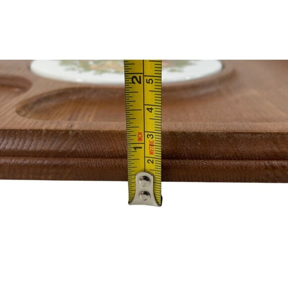 Vintage Goodwood Cheese Board Platter With Ceramic Cups & Knife - Picture 15 of 16